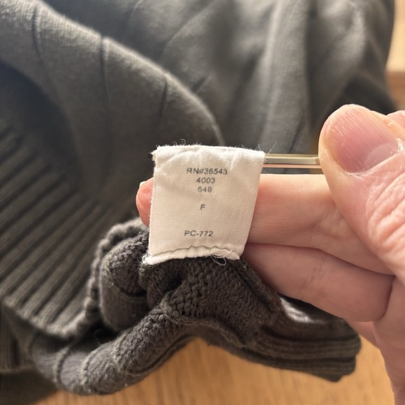 G H Bass Co Sweater Men's XL Long Sleeve 1/4 Zip Green Pullover Ribbed - Picture 10 of 10